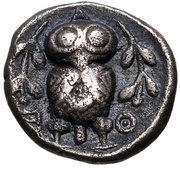 Hemidrachm, Greece (ancient), 454 BC - 404 BC reverse image