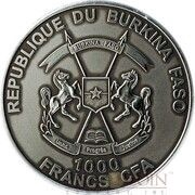 1000 Francs CFA Bigfoot obverse image