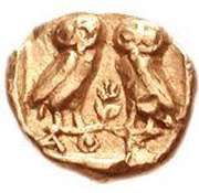 Gold Diobol reverse image