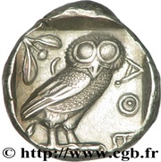 Tetradrachm, Greece (ancient), 454 BC - 320 BC reverse image