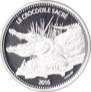 1000 Francs CFA The Sacred Crocodile, Burkina Faso, 2016 reverse image