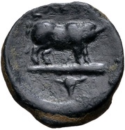 Æ16, Greece (ancient), 340 BC - 335 BC reverse image