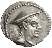 Obol - Antimachos I Bactra obverse image