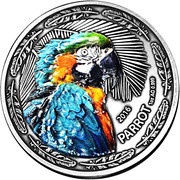 1000 Francs CFA The Parrot, Burkina Faso, 2016 reverse image