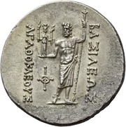 Tetradrachm - Agathokles Merv, Greece (ancient), 190 BC - 180 BC reverse image