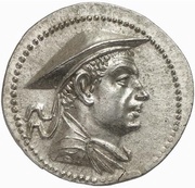 Tetradrachm - Antimachos I Pushkalavati obverse image