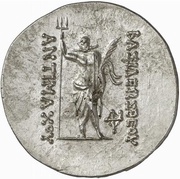 Tetradrachm - Antimachos I Pushkalavati, Greece (ancient), 180 BC - 165 BC reverse image
