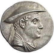 Tetradrachm - Antimachos I Bactra obverse image