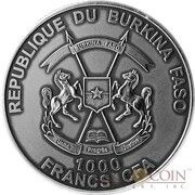 1000 Francs CFA Christoph Columbus obverse image