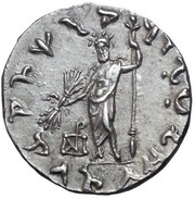 Tetradrachm - Heliokles II, Greece (ancient), 110 BC - 100 BC reverse image