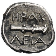 Obol, Greece (ancient), 400 BC - 300 BC reverse image
