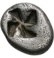 Obol, Greece (ancient), 525 BC - 480 BC reverse image