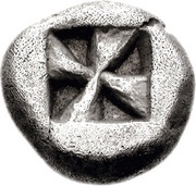 Drachm, Greece (ancient), 525 BC - 480 BC reverse image