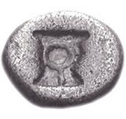 Obol, Greece (ancient), 500 BC - 450 BC reverse image