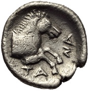 Obol, Greece (ancient), 400 BC - 350 BC reverse image