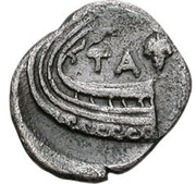 Obol, Greece (ancient), 400 BC - 350 BC reverse image