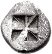 Hemidrachm, Greece (ancient), 500 BC - 480 BC reverse image