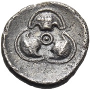 Trihemiobol, Greece (ancient), 425 BC - 395 BC reverse image