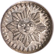 ¼ Real, Argentina, 1853-1854 reverse image