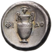 Stater - Phido..., Greece (ancient), 395 BC - 338 BC reverse image