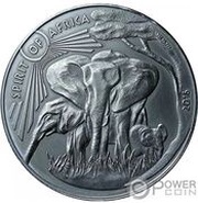 1000 Francs CFA Three Elephants reverse image