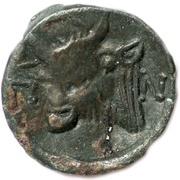Lepton - Paerisades II Panticapaeum, Greece (ancient), 275 BC - 245 BC reverse image