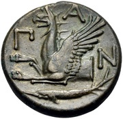 Tetrachalkon - Paerisades I Panticapaeum, Greece (ancient), 310 BC - 303 BC reverse image