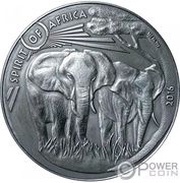 1000 Francs CFA Two Elephants, Burkina Faso, 2016 reverse image