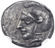 Triobol Theodosia obverse image