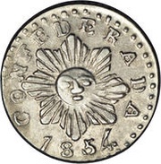 ½ Real, Argentina, 1850-1854 reverse image