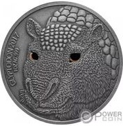 1000 Francs CFA Glyptodon, Burkina Faso, 2017 reverse image
