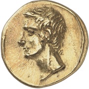 Stater - Polemon I Augustus and Agrippa obverse image