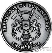 1000 Francs CFA Mosasauridae obverse image