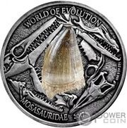 1000 Francs CFA Mosasauridae, Burkina Faso, 2017 reverse image