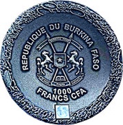 1000 Francs CFA NANO Mercury Meteorite NWA 7325/8409 obverse image