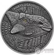 1000 Francs CFA Ankylosaurus, Burkina Faso, 2017 reverse image