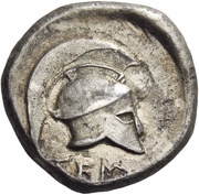 Nomos, Greece (ancient), 450 BC reverse image