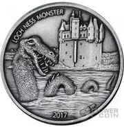 1000 Francs CFA Loch Ness, Burkina Faso, 2017 reverse image