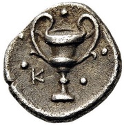 Obol, Greece (ancient), 280 BC - 228 BC reverse image