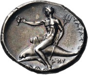 Nomos - Sim... and Her..., Greece (ancient), 330 BC - 325 BC reverse image