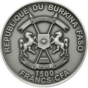 1500 Francs CFA Canonization John Paul II obverse image