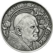 1500 Francs CFA Canonization John Paul II, Burkina Faso, 2014 reverse image