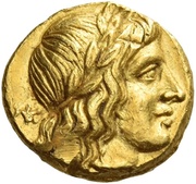 ¼ Stater obverse image