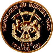 1500 Francs CFA Miffy obverse image