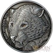 5000 Francs CFA Baby Smilodon, Burkina Faso, 2013 reverse image