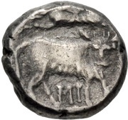 Obol, Greece (ancient), 300 BC - 250 BC reverse image
