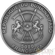 5000 Francs CFA Smilodon Children obverse image