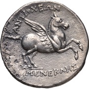 Tetradrachm - Menekles, Greece (ancient), 190 BC - 185 BC reverse image