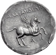 Tetradrachm, Greece (ancient), 167 BC - 166 BC reverse image