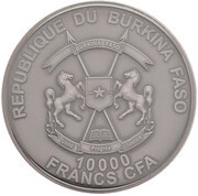 10 000 Francs CFA Canonization John XXIII obverse image